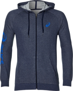 asics long coat fz hoodie