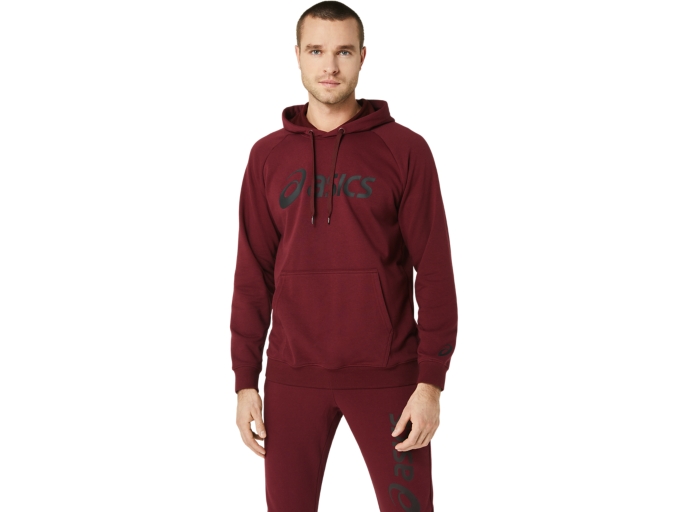 Felpa asics rossa hotsell con cappuccio