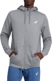 SPORT KNIT HOOD Men Mid Grey Heather Herren Oberteile mit langen Armeln ASICS Outlet DE