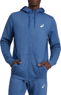 Men's SPORT KNIT HOOD | Grand Shark Heather | Shirts Met Lange