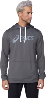 MEN'S FRENCH TERRY HOODIE | Graphite Grey/Metropolis | Hoodies & Sweatshirts  | ASICS