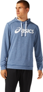 MEN'S FRENCH TERRY HOODIE | Grand Shark Heather | Hoodies & Sweatshirts |  ASICS