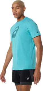 PAINTBRUSH SHORT SLEEVE TEE, Techno Cyan 3