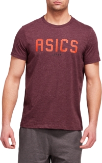 asics t shirt marron