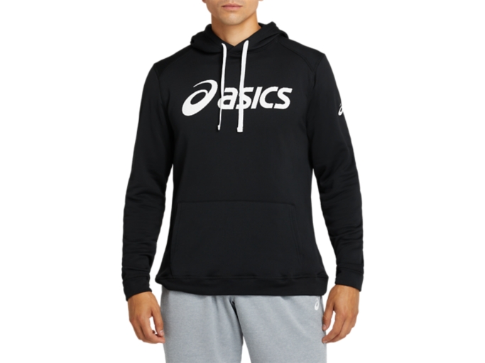 MEN S ESSENTIAL FRENCH TERRY HOODIE Performance Black Brilliant White Hoodies Sweatshirts ASICS