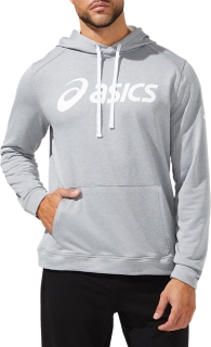 MEN'S ESSENTIAL FRENCH TERRY HOODIE | Sheet Rock/Brilliant White | Hoodies  & Sweatshirts | ASICS