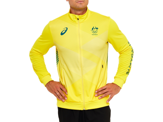 Unisex REPLICA PODIUM JACKET 04 Au Yellow ASICS Clothing ASICS