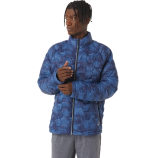 Men's Golf Pullover Windbreaker (Blue) - Promo Designs