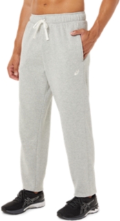 MEN'S FLEECE TAPERED PANT, Light Grey Heather