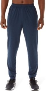 Soccx Jogging pants with color gradient and logo prints, dark blue