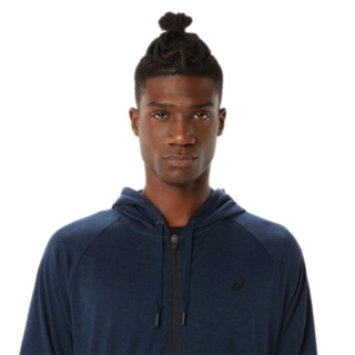 MEN'S TECH FULL ZIP HOODIE | Men | French Blue Heather | ASICS