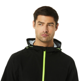 MEN'S WATERPROOF JACKET, Performance Black/Hazard Green, Jackets &  Outerwear