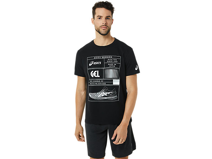 Image 1 of 6 of Men's Performance Black/Mid Grey SHOE TEE 1 T-Shirts da Uomo