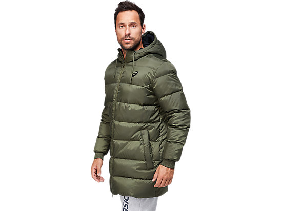 DOWN JACKET LONG M OLIVE CANVAS