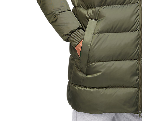 DOWN JACKET LONG M OLIVE CANVAS