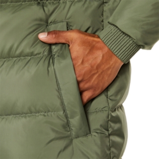 Asics men's weather resistant quilted duck sale down jacket