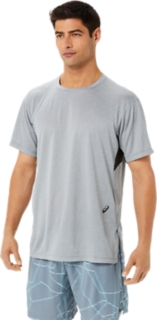 Xersion Quick Dri Tee Workout Top Mesh Sides Crew Neck Heather