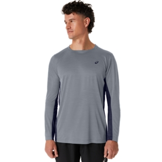 MEN'S TRAIN SANA LONG SLEEVE | Sheet Rock/Peacoat | Long Sleeve Shirts ...