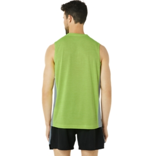 MEN'S TRAIN SANA MUSCLE TANK, Lime Zest/Sheet Rock, Sleeveless Shirts