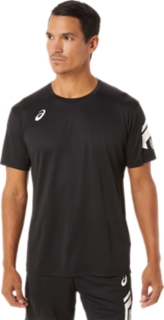 Alternative image view of LIMO&reg;サイバークール半袖シャツ, パフォーマンスブラック