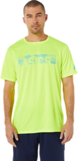 クロップドアシックス ドライ半袖シャツ フラッシュイエロー メンズ Tシャツ ポロシャツ Asics公式通販