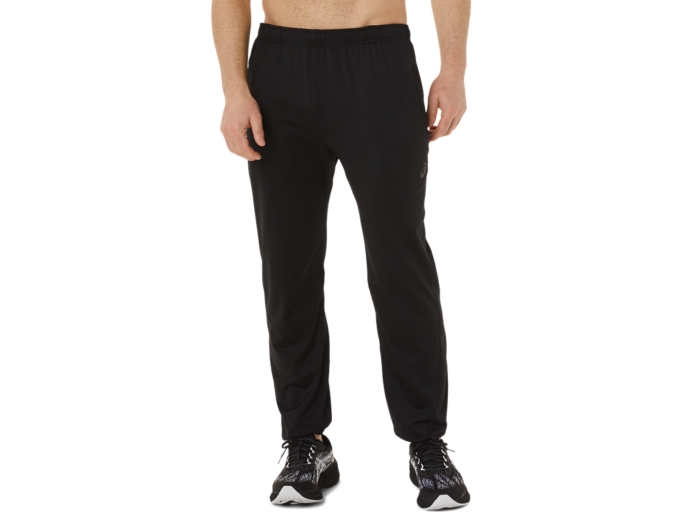 MEN'S BRUSHED KNIT PANTS | Performance Black | Pants & Tights | ASICS