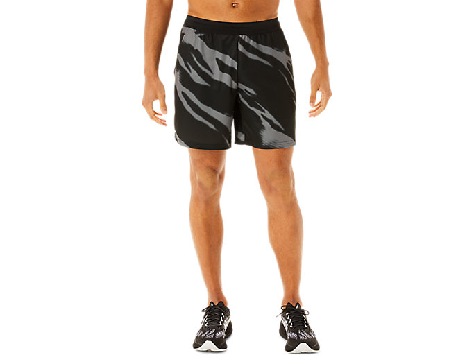 Image 1 of 6 of MEN'S SEASONAL ALL OVER PRINT SHORTS color Performance Black/Graphite Grey