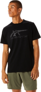 Asics black t shirt online