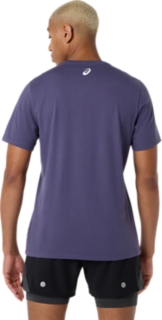 ASICS STRIPE SHORT SLEEVE TEE, Indigo Fog 2