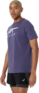 ASICS STRIPE SHORT SLEEVE TEE, Indigo Fog 3