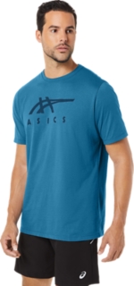 UNISEX ASICS STRIPE SHORT SLEEVE TEE