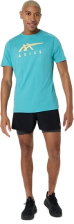 ASICS STRIPE SHORT SLEEVE TEE, Image 6 of 6