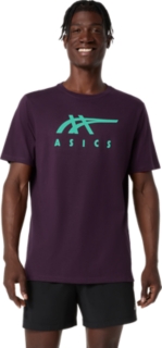 ASICS STRIPE SHORT SLEEVE TEE, Image 1 of 6