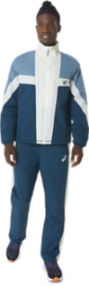 TIGER TRACKSUIT JACKET STEEL BLUE/CREAM/FRENCH BLUE