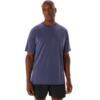 Men's ACTIBREEZE JACQUARD SHORT SLEEVED TOP | Indigo Fog | Short ...