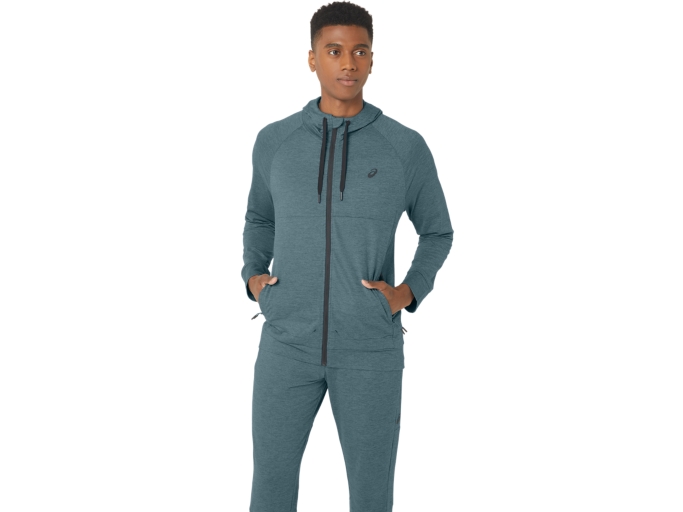 MEN'S TECH FZ HOODIE 2.0 | Foggy Teal Spacedye | Hoodies 