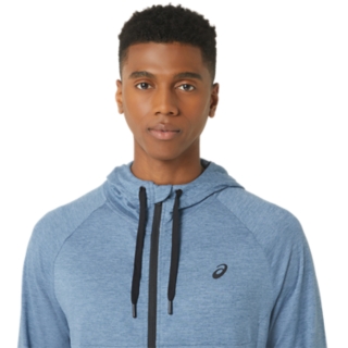 NEW Tek Gear Hoodie Men L Blue Pullover Stretch Seamless Wicking Reflective