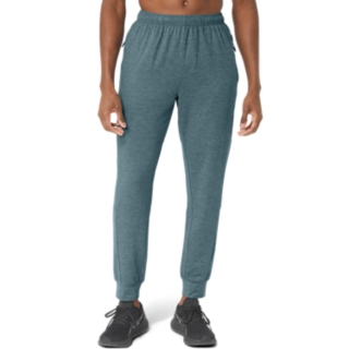 MEN'S TECH PANT 2.0 | Foggy Teal Spacedye | Pants & Tights | ASICS