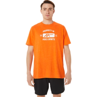 UNISEX SHORT SLEEVE PROPERTY OF ASICS SPORTS TEE | Marigold Orange ...