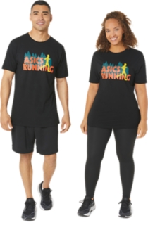 UNISEX ASICS EVERGREEN TRAIL RUN TEE | Performance Black | Unisex