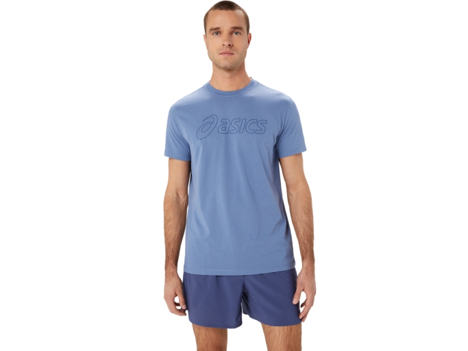 Asics t shirt junior deepblue online