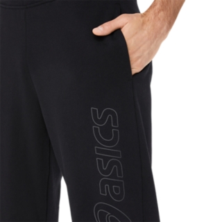 Men's ASICS BIG LOGO SWEAT PANT  Rain Forest/Performance Black