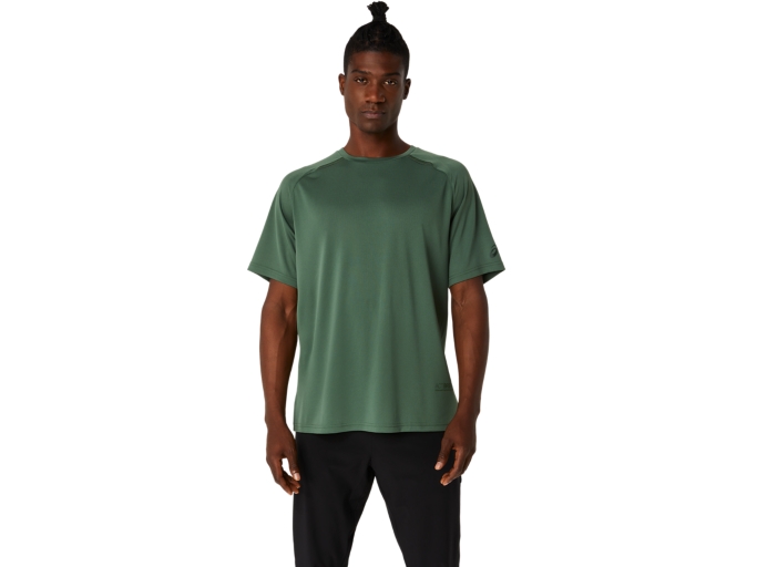 ACTIBREEZE JACQUARD KNIT SHORT SLEEVE Serpentine ASICS Green | & TOP | | Tops T-Shirts