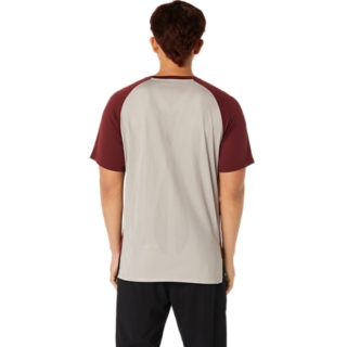 ACTIBREEZE JACQUARD KNIT SHORT SLEEVE TOP, Antique Red