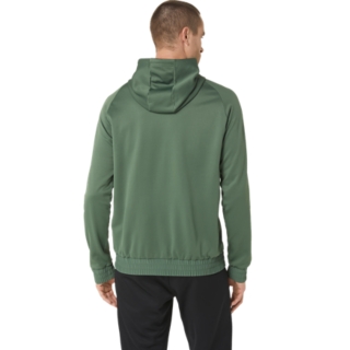 BRUSHED FLEECE PULLOVER HOODIE, Serpentine Green