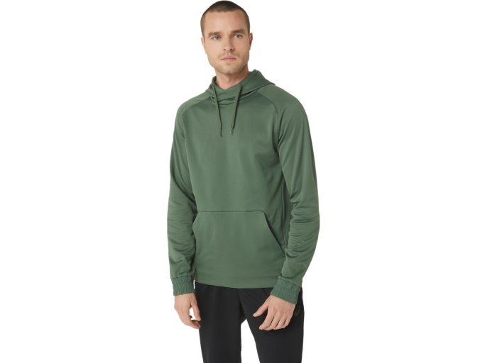 BRUSHED FLEECE PULLOVER HOODIE | Serpentine Green | Hoodies ...