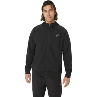 SWEAT FULL ZIP HOODIE | Men | Performance Black | Mens Jackets, Hoodies ...