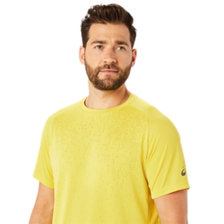 ACTIBREEZE JACQUARD SHORT SLEEVE TOP, Light Mustard, T-Shirts & Tops