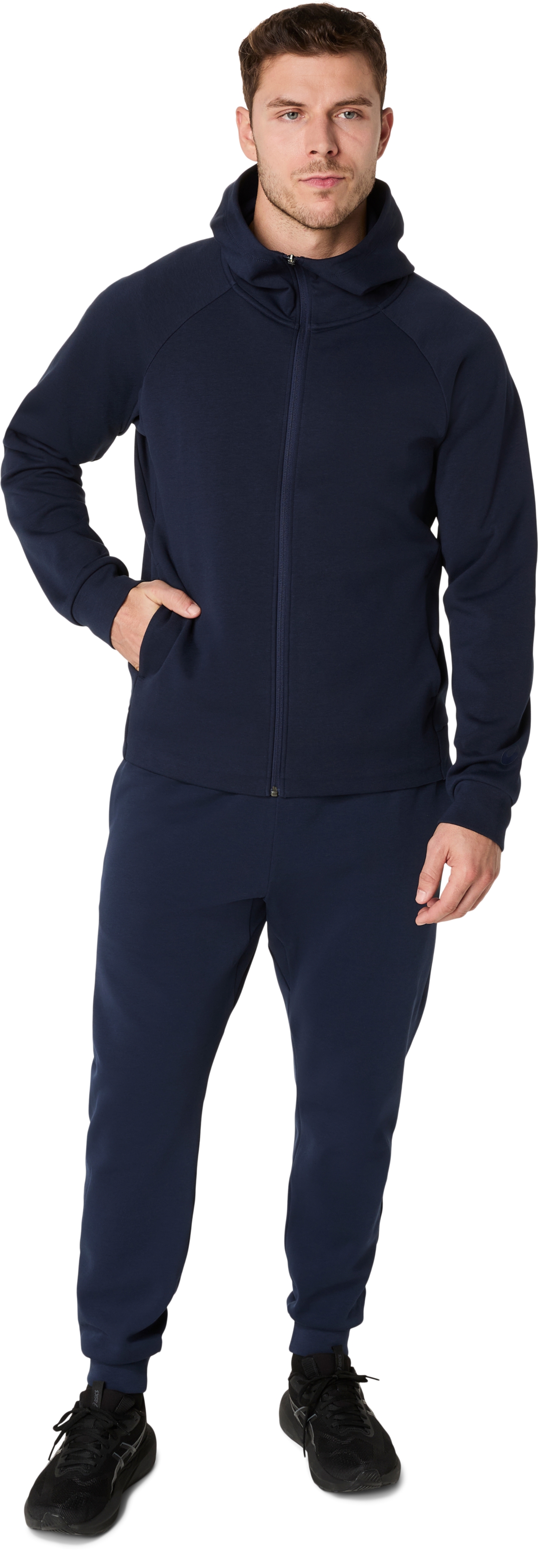 Мужская куртка ASICS Mobility Knit, цвет: Тёмно-синий — фото 7
