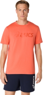 Alternative image view of GRAPHIC TEE,  SPICY RED